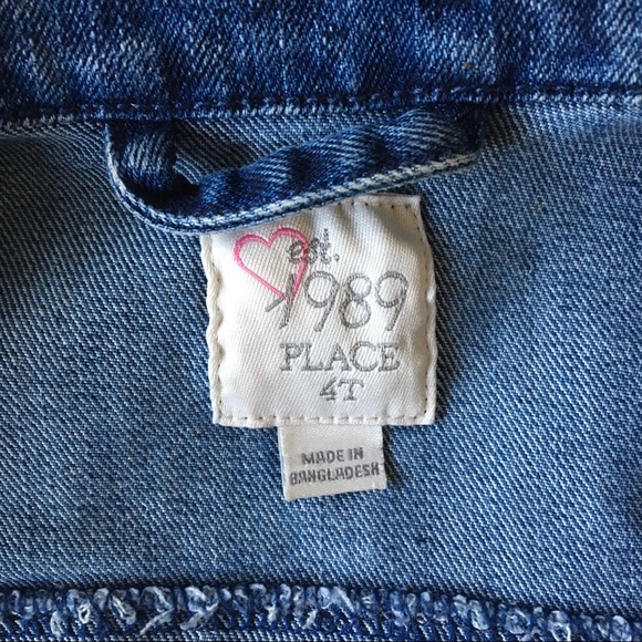 Jeans jacket size 4T 4 patriotic flag hearts coat - Picture 14 of 14